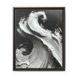 Abstract Elegance: Monochrome Swirls Art Print on Museum Grade Paper