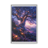 Enchanted Forest Lanterns: Bioluminescent Flora Art Print