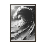 Abstract Swirls & Brushstrokes - Black & White Art Print