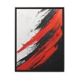 Vivid Red & Black Abstract Chaos - Premium 8K Fine Art Print