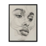 Japandi-Inspired Minimalist Line Art Portrait - Museum Grade Print
