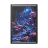Surreal Space Garden: Neon Flora & Cosmic Vistas Print