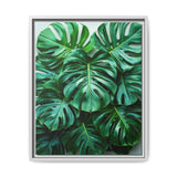 Floating Monstera Elegance - Serene Nature Art on Premium Paper