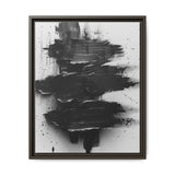 Abstract Energy - Bold Black & White Brush Stroke Art Print