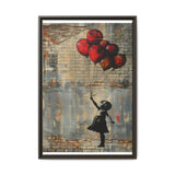 Urban Dreamscape: Child & Balloons - Banksy-Inspired Fine Art Print