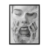 Japandi Minimalist Ink Portrait - Fine Art Museum Grade Print