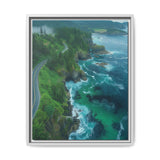 Coastal Serenity: Aerial BC Highway Art Print