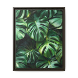 Floating Monstera Dreams - Serene Overhead Leaf Art Print