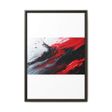 Abstract Chaos: Vivid Red & Black Brushstroke Art Print, 8K