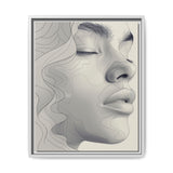 Minimalist One-Line Ink Portrait - Japandi-Inspired Fine Art Print