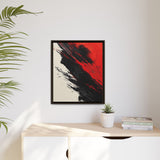 Abstract Red and Black Chaos - High-Detail Ink Art Print