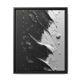 Monochrome Mastery: Abstract Swirls & Brush Strokes Art Print