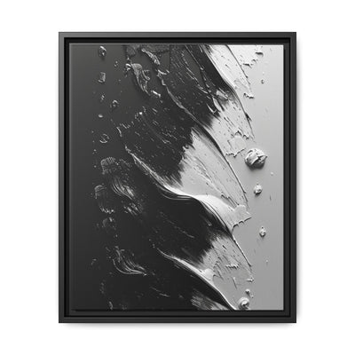 Monochrome Mastery: Abstract Swirls & Brush Strokes Art Print