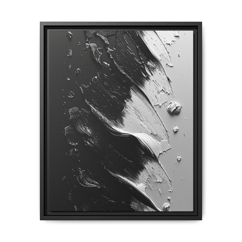 Monochrome Mastery: Abstract Swirls & Brush Strokes Art Print
