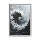 Modern Yin-Yang Swirl - High Contrast Abstract Art Print