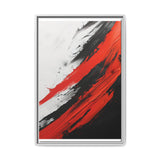 Vivid Red & Black Abstract Chaos - Premium 8K Fine Art Print
