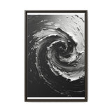 Abstract Swirls Art Print - Monochrome Brushwork Elegance