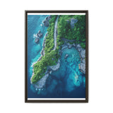 Coastal Serenity: Aerial View of BC's Majestic Highway - Wall Art