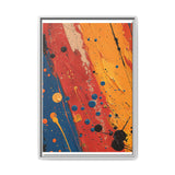 Vibrant Splatter: Pollock-Inspired Abstract Expressionist Print