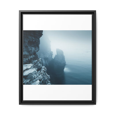 Misty Dawn Cliffs: Cinematic Coastal Landscape Fine Art Print