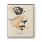 Minimalist One-Line Portrait - Japandi Ink Art on Fine Paper