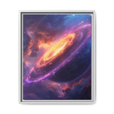Iridescent Space Garden: Vivid Nebula & Celestial Flora Print