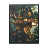 Enchanted Forest Treehouse: Magical Realm Fine Art Print