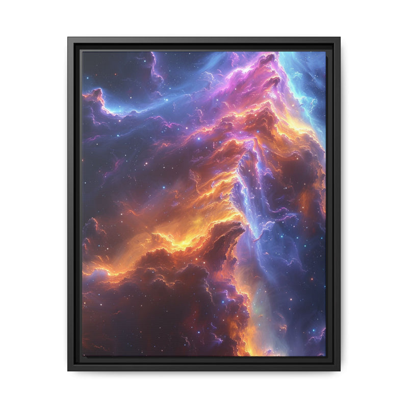 Galactic Eden - Neon Space Nature Fine Art Print, 4K