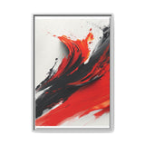 Chaotic Red and Black Abstract Energy - Fine Art Print 8K