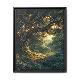 Twilight Enchantment: Majestic Oaks & Firefly Glow - Fine Art Print