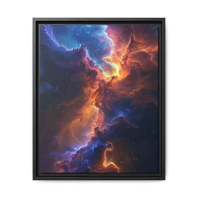 Trippy Neon Cosmos: Vivid Space Nature Art Print, 4K Detail