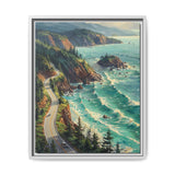 Coastal Serenity: Exquisite Aerial BC Highway Art Print