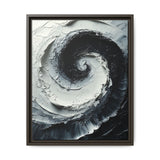 Yin-Yang Essence: Dynamic Monochrome Abstract Art Print