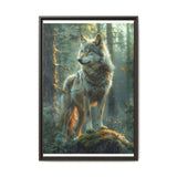 Enchanted Forest Guardian Wolf - Mystical Moonlit Art Print
