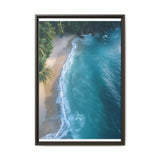Tropical Serenity at Golden Hour - Vibrant Beach Aerial View