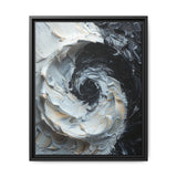 Yin-Yang Harmony - Dramatic Monochrome Abstract Art Print