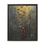 Urban Whimsy - Banksy-Inspired Vivid Bird Release Art Print