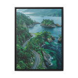 Coastal Serenity: Birdseye View of BC Highway Art Print