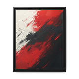 Red & Black Chaos: Abstract Expressionist Art Print on Museum Paper