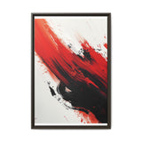 Abstract Fury - Vivid Red & Black Chaos Ink Art Print, 8K