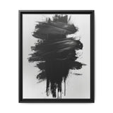 Dynamic Abstract Brush Strokes - Premium Black & White Art Print