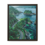 Coastal Serenity: Birdseye View of BC Highway Art Print