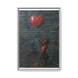 Heart Balloon Child - Banksy-Inspired Artistic Graffiti Print