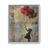 Urban Dreamscape: Child & Balloons - Banksy-Inspired Fine Art Print