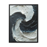 Yin Yang Swirl - Abstract Impasto Fine Art Print