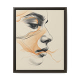 Minimalist One-Line Portrait - Japandi Ink Art on Fine Paper