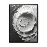 Yin-Yang Impasto Swirl - Elegant Monochrome Art Print