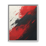 Red & Black Chaos: Abstract Expressionist Art Print on Museum Paper
