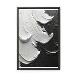 Monochrome Elegance: Abstract Swirls - Fine Art Print