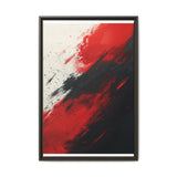 Red & Black Chaos: Abstract Expressionist Art Print on Museum Paper